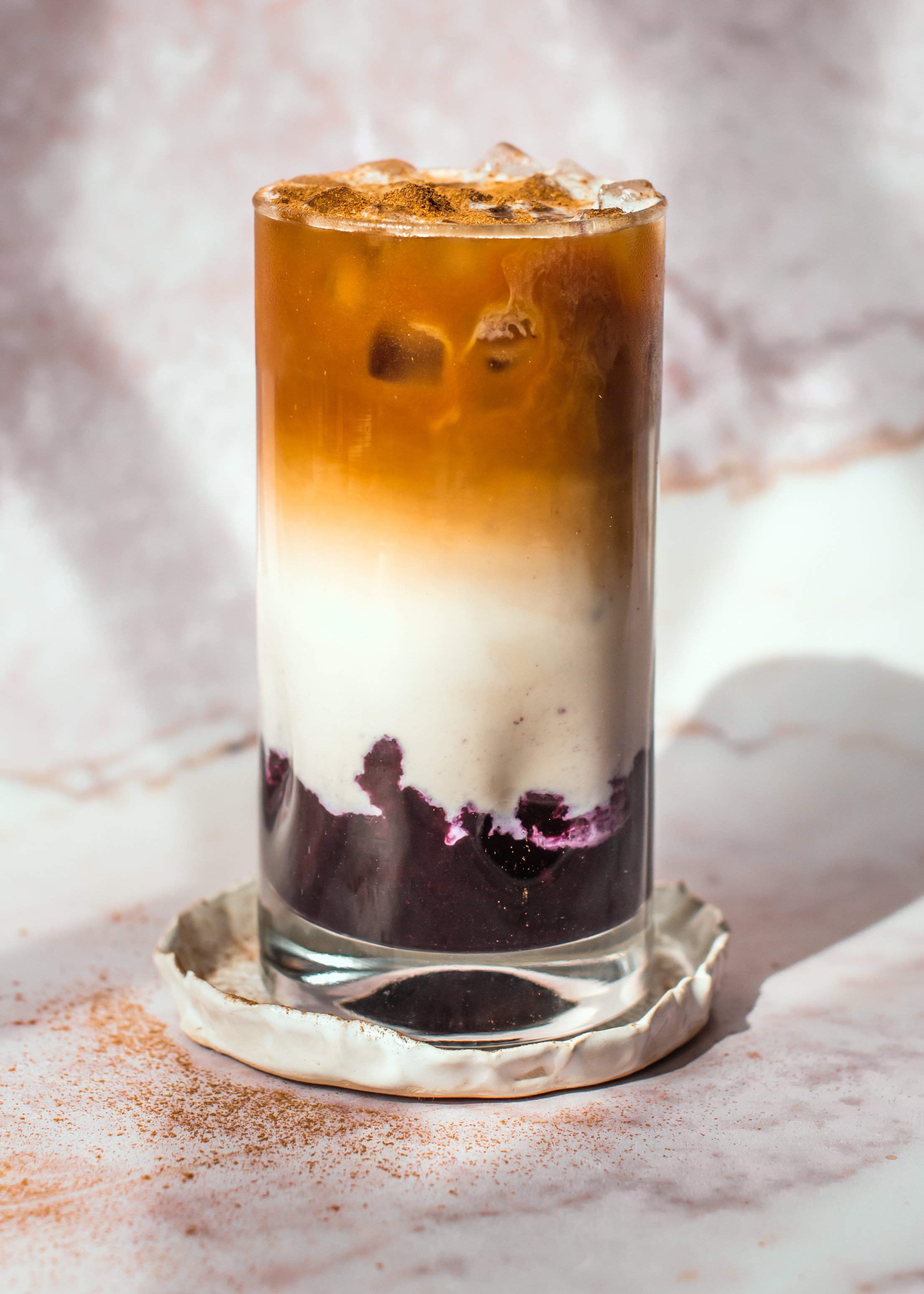 Ice Blueberry Latte